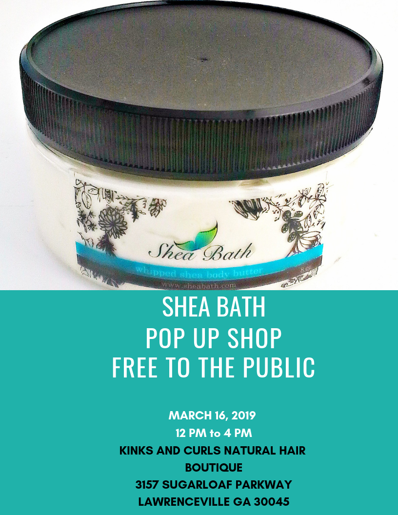 Pop Up Shop Event Saturday 3/16/19